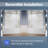 60Tub 60" X 57.5" Semi-Frameless Tub Door with Double Sliding Doors and 1/4" Tempered Glass-101989213-107962700