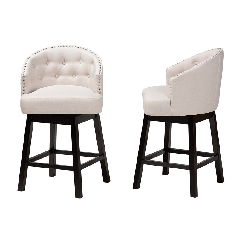 Tabouret de comptoir 27 po Yehiel, Beige