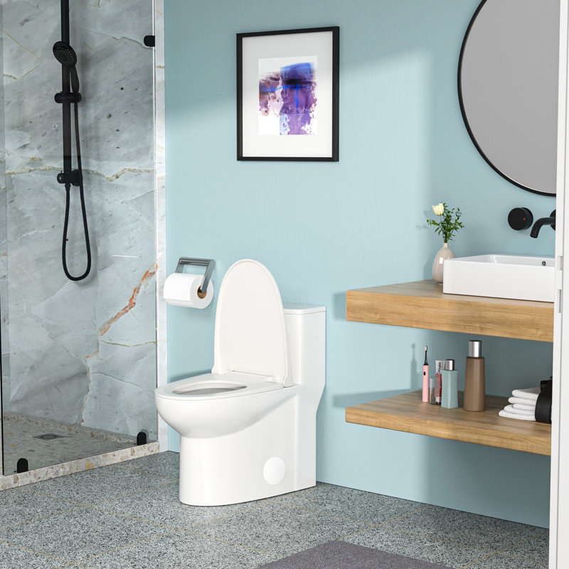 Toilette en céramique à double chasse avec fonction de vernis lisse pour économiser l'eau