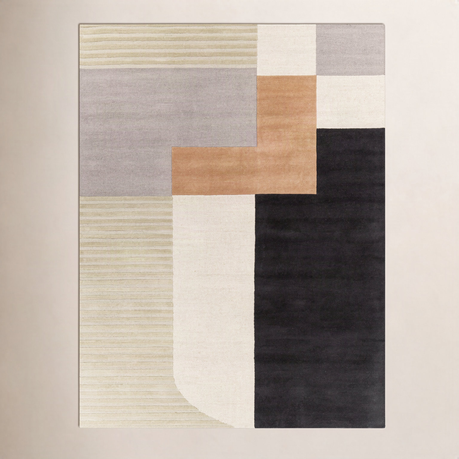 Mora Hand-Tufted Geometric Rug, Rectangle 8' x 10'