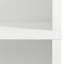 Armoire de rangement autoportante blanche avec tablettes pour une utilisation fonctionnelle et polyvalente