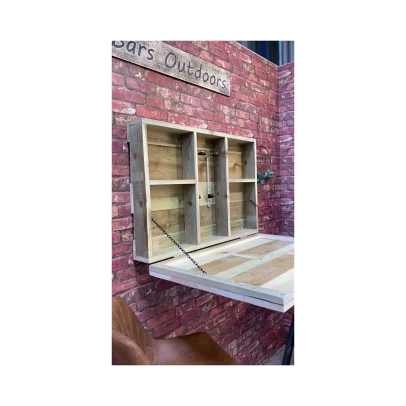 Kirkman 95cm Solid Wood Mini Bar
