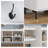 47.2" Hall Tree with Bench and Shoe Storage, Entryway Bench With Coat Rack