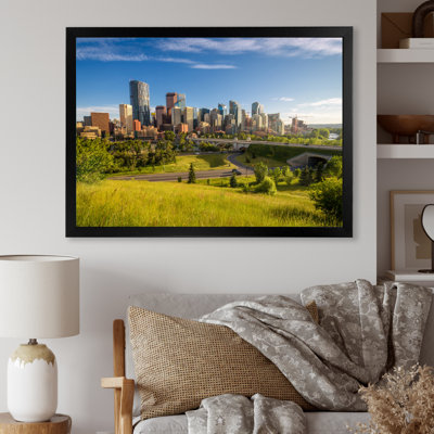 Skyline Calgary At Sunrise - art mural canadien sur toile