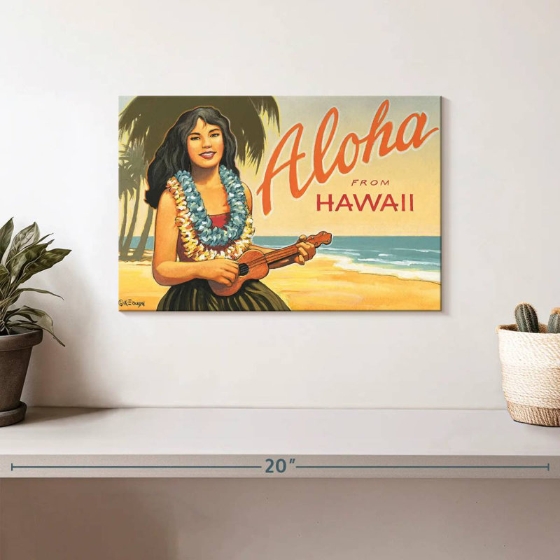 Gillard Aloha d'Hawaï II, H 8 po x l 12 po