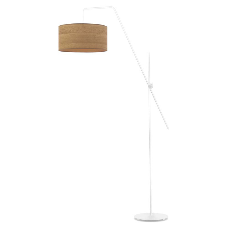 Blaiyre 176cm Task Floor Lamp, White, Yellow