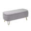 Banc moderne avec repose-pieds avec pieds dorés pour le bout du lit et le vestibule, parfait pour les sièges supplémentaires et le rangement dissimulé.-889417483