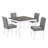 Compact 5-Piece Dining Set with Space-Saving Design