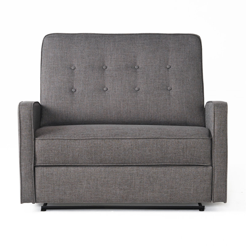 Fauteuil inclinable manuel de 47 pouces de largeur avec coussins moelleux et mécanisme d'inclinaison en douceur, Gris
