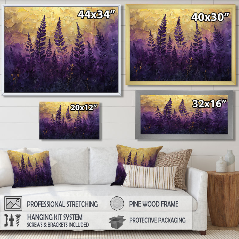 Jacklene - Floral Canvas Art Print, Reproduction encadrée d'une seule photo, H 30 po x l 40 po, Noir, noir, noir, noir