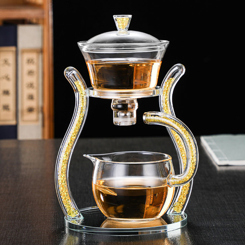 Semi-automatique 12 oz Théière en verre