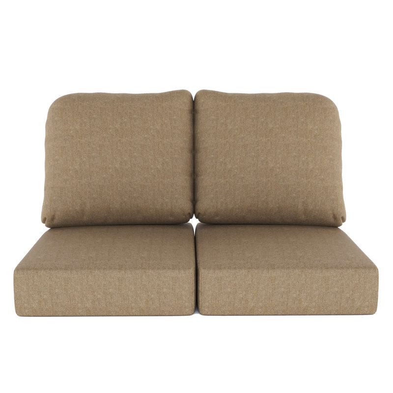 Indoor/Outdoor Sunbrella® Seat/Back Cushion, Spectrum Mushroom Sunbrella® Plainweave