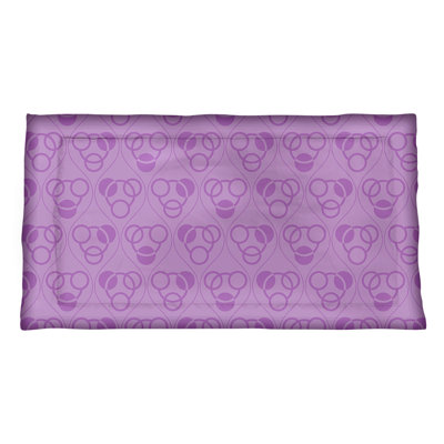 Taie décorative de coussin classique à motif de cercles et de vagues