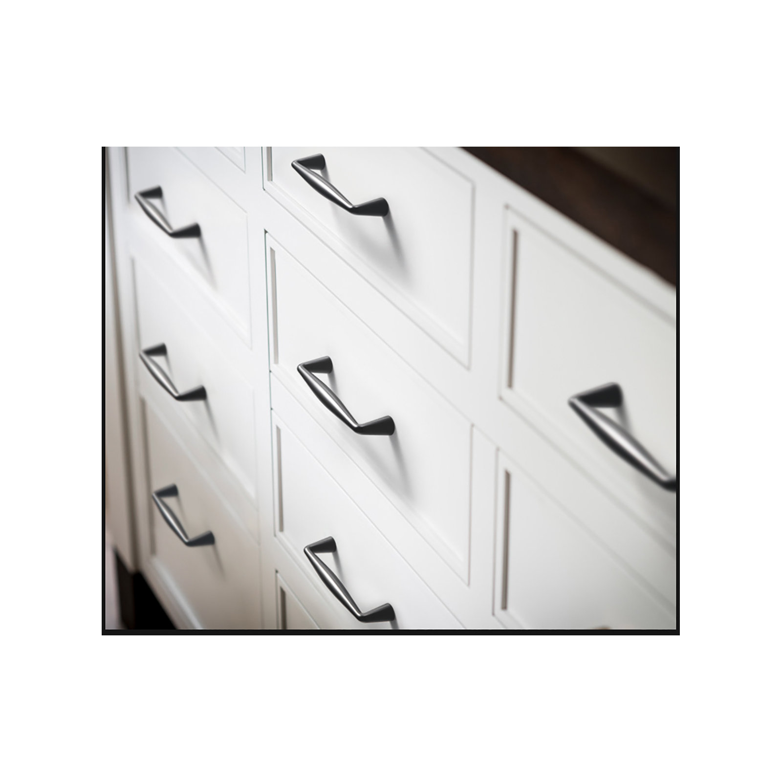 Center Bar Pull Multipack , Black, 3 3/4"
