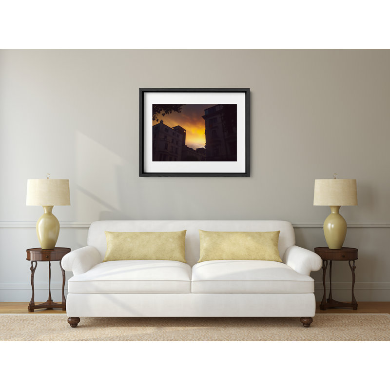 Chelsea Morning Print by Joseph Regan, 22" H x 26" W x 0.75" D, Black