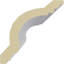Moulure couronnée Endurathane CoveDentil, H 3 1/2 po x P 3 1/2 po x F 4 3/4 po x L 94 1/2 po, (répétition 1 5/8 po), apprêtée en usine