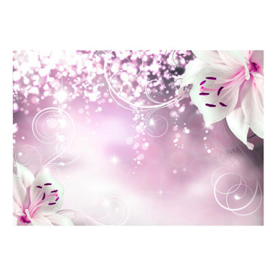 Murale Peel & Stick Glam - Sort de lis