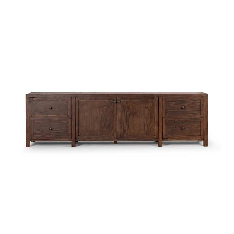 Gaines TV Stand for TVs up to 88", Dark Brown