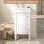 Meuble-lavabo et lavabo peu encombrant, en bois massif, style français, pour une petite maison