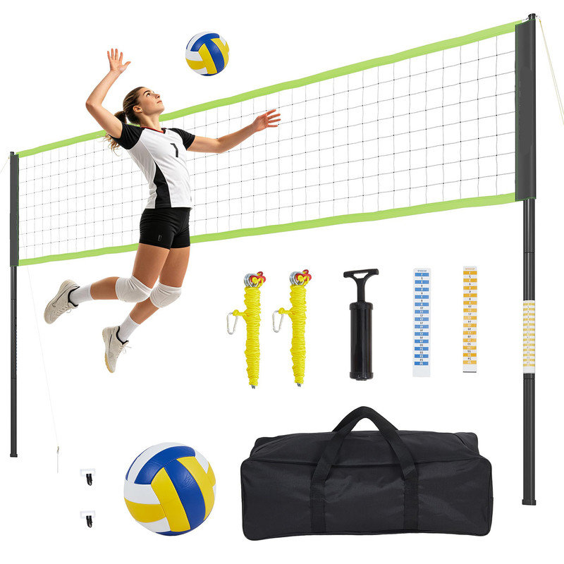 Ensemble de filet de volleyball portatif pour l'extérieur