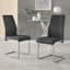 Scottsmoor Modern High Gloss & Glass Dining Table with 6 Luxury Faux Leather Chairs-2053394241