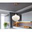 Collina 1-Light Dimmable Globe Glass Pendant-66203351