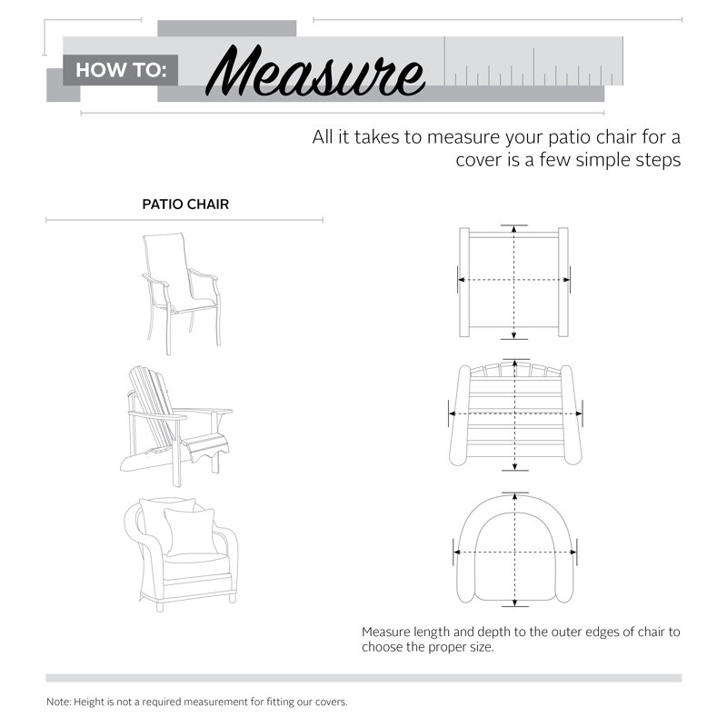 Housse pour chaise de patio Jadon