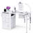 Foldable Manicure Table with Wrist Cushion and Dust Collector Portable Nail Desk Station for Home and Professional Use-683821586