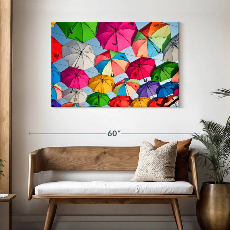 Décoration colorée pour parasol Kerner, H 30 po x l 45 po