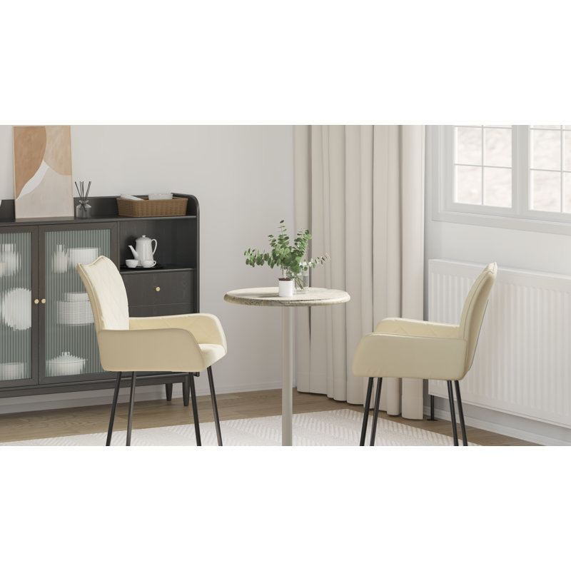 Plateau de table en marbre Adeoye, Noir, H 1 po x l 19,7 po x P 19,7 po