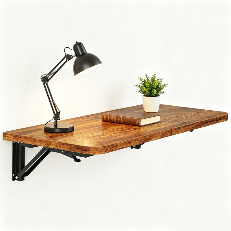 Table pliante murale avec supports robustes