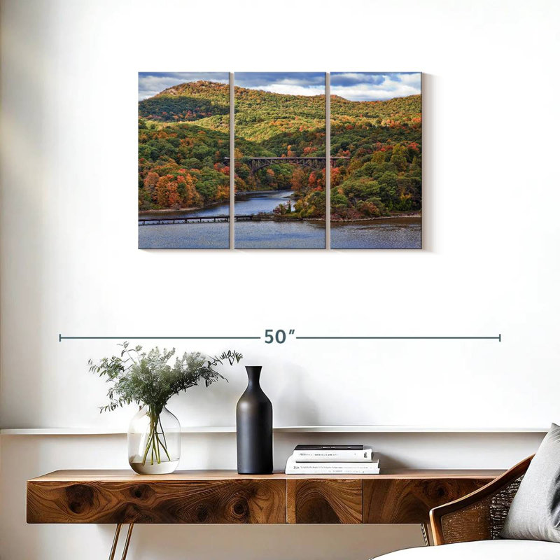 Alvord traversant la rivière Hudson Valley, H 20 po x l 33 po