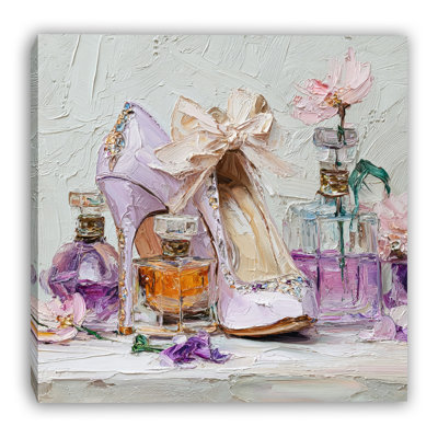Art mural sur toile violet
