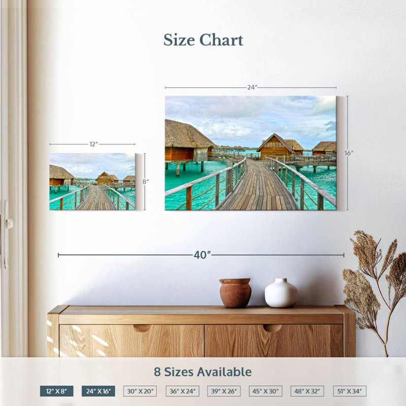 Bungalow Aletra Bora Bora Island, H 16 po x l 24 po
