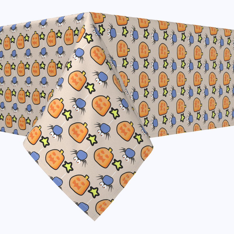 Hackensack Geometric Halloween Tablecloth, 70" L x 70" W