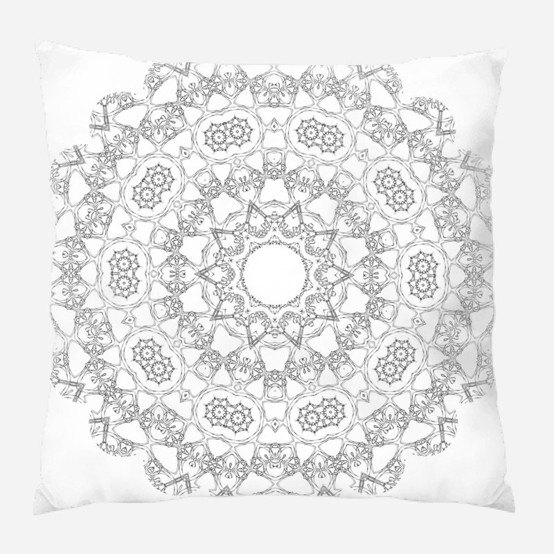 Floral Microsuede Reversible Throw Pillow
