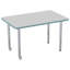 Table rectangulaire d'activité rectangulaire avec pieds réglables-49447487-99105924-99105923