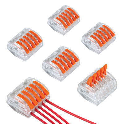5-Port Lever Wire Connector, 6pk