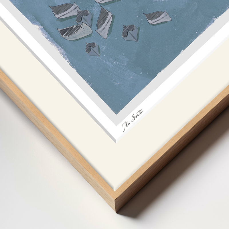 The Boats, Tan, 24" H x  32" W
