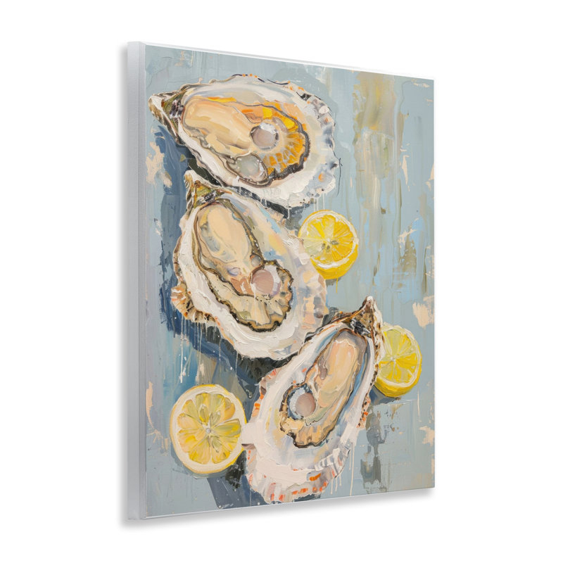  Art mural sur huîtres et tranches de citron par LSR Design Studio