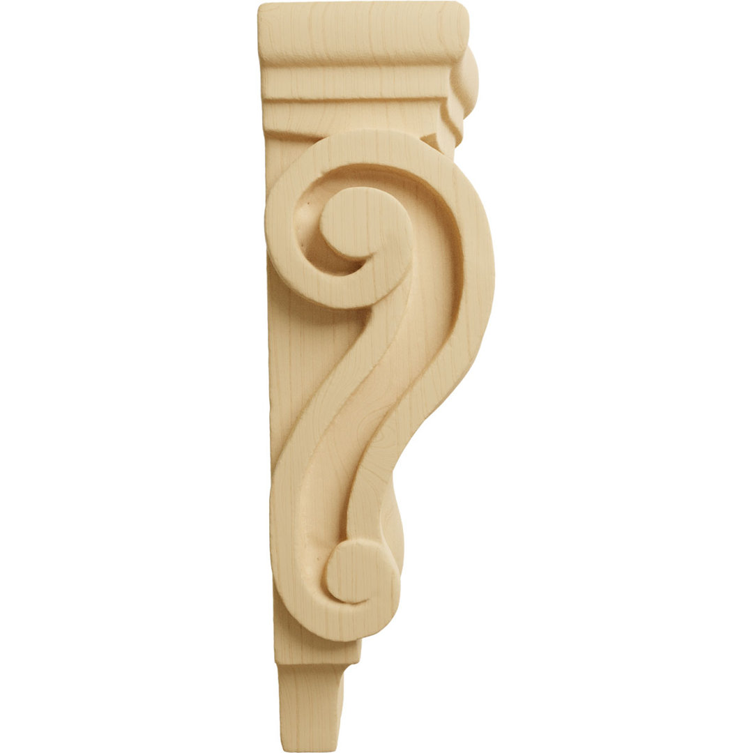 Extra Small Traditional Pilaster Wood Corbel Ekena Millwork
