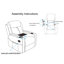 Upholstered Home Theater Recliner Sofa Seat-114360029