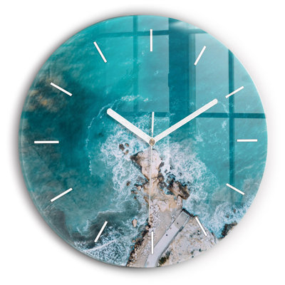 Glass Wall Clock