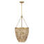 Catalan 4-Light Pendant in Warm Brass by Breegan Jane
