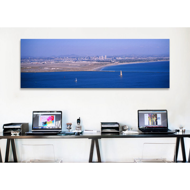 « coronado, san diego, california », reproduction de photo sur toile, H 20 po x l 60 po x P 1,5 po, Toile tendue