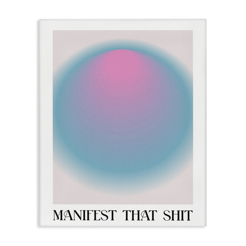  Art mural sur toile "Man manifeste phrase with ombre" par House of Lulu, H 30 po x l 24 po