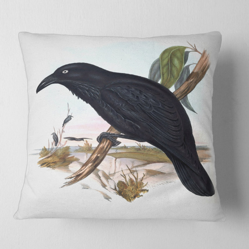 Housse et insert de coussin carré australien Birds VI, 16" x 16"