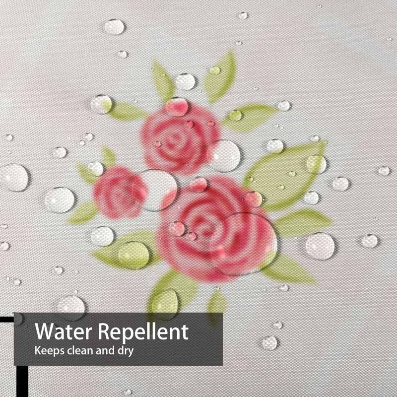 Rideau de douche Shabby Chic Roses Vintage, L 72 po x l 78 po