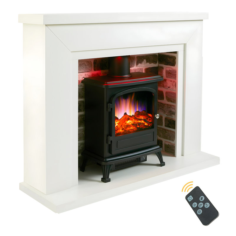 Farlington Electric Stove Suite, White/Grey