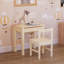 Tonicha Kids 3 Piece Solid Wood Square Play Or Activity Table and Chair Set-81162467